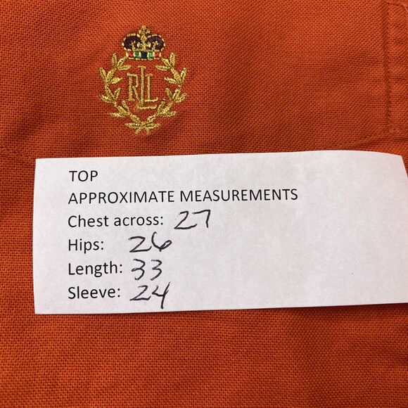 Ralph Lauren Mens Large Button Up Shirt Crest Logo Pocket Preppy LRL Vtg 90s - Picture 11 of 11